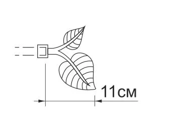 20.79.550 Наконечник Черный Матовый (HomeDecor) (2шт.) (10уп./кор.)