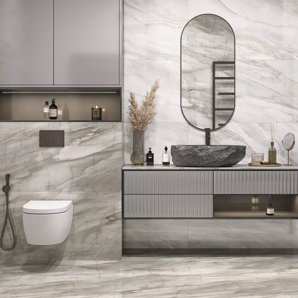60120LMS15P Limestone Dark Керамогранит полированный 600*1200*7 (2 шт в уп/53,28 м в пал)
