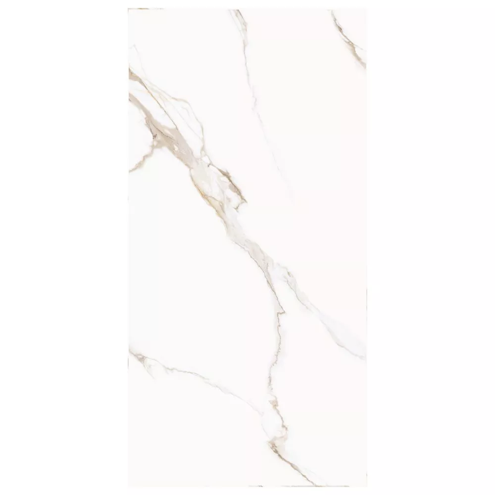 Calacatta Milazzo Gold 60120CMI01 Керамогранит sugar-эффект 600*1200*9,5 (2 шт в уп/43,2 м в пал)