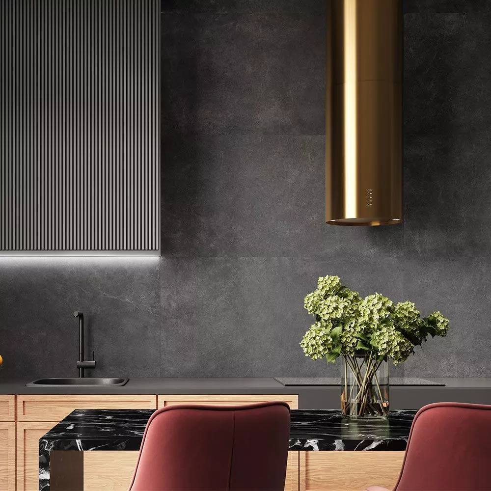 GP60120MIM99M керамогранит матовый Microcement Black 600*1200 (2 шт в уп/41,76 м в пал)