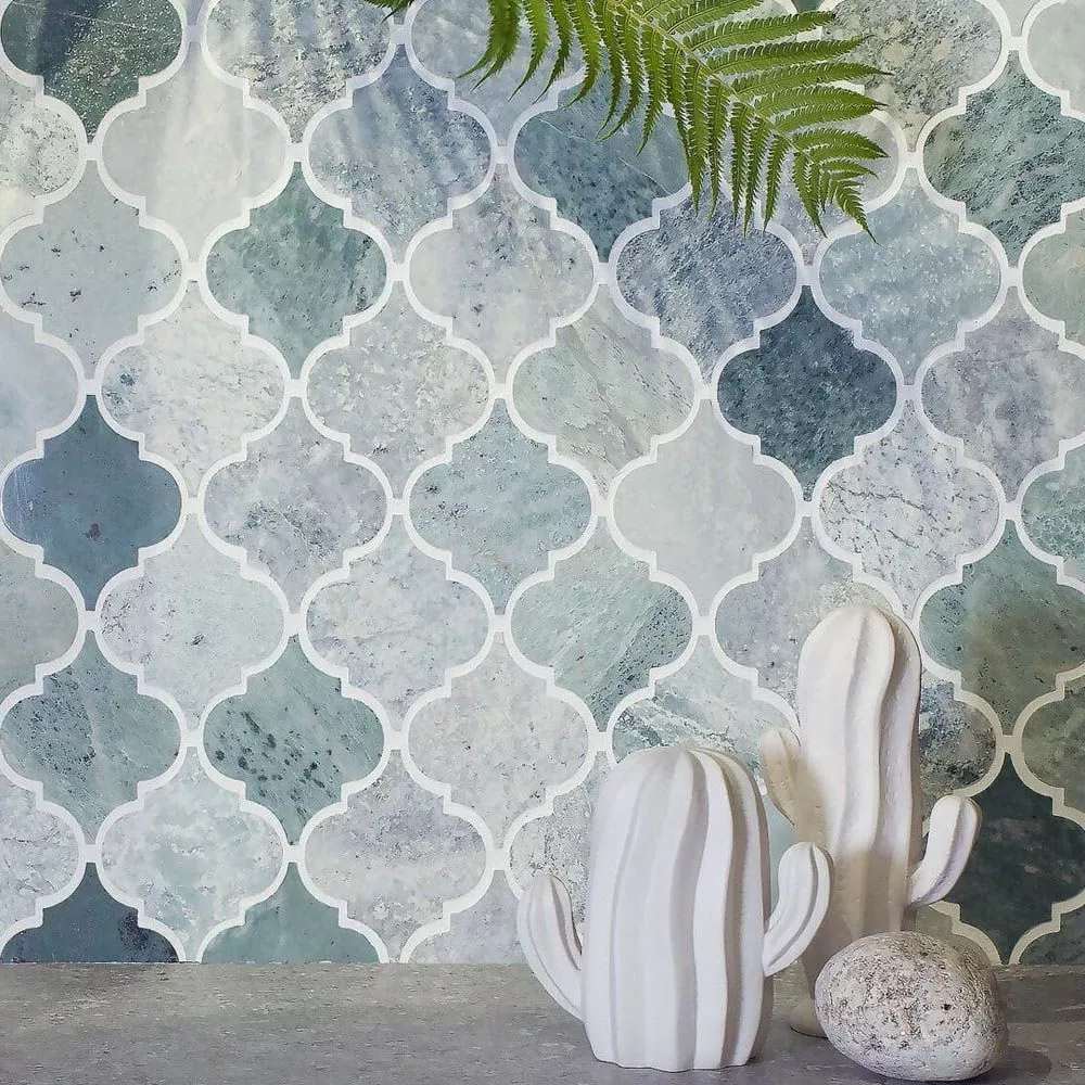 ROVENA GREEN POL мозаика 335*250*8 мм (1уп/11шт) полированная