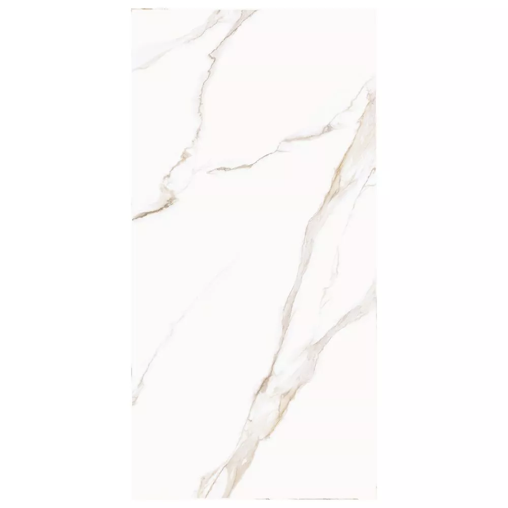 Calacatta Milazzo Gold 60120CMI01 Керамогранит sugar-эффект 600*1200*9,5 (2 шт в уп/43,2 м в пал)