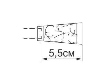 20.41.582 Наконечник Золото Матовое (HomeDecor) (2шт.) (10уп./кор.)