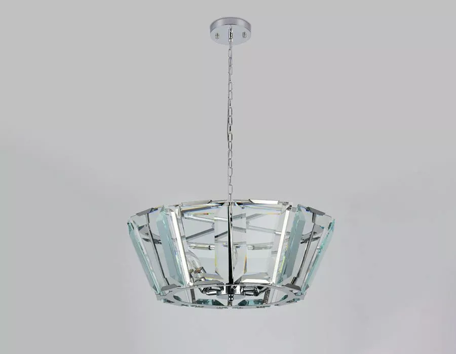 TR5110/6 CH/CL хром/прозрачный E14/6 max 40W Подвесная люстра "Амбрелла"