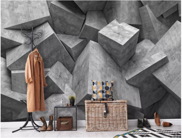 Z1-211 "Объемные кубы" DIVINO DECOR Фотопанно 400*270см 