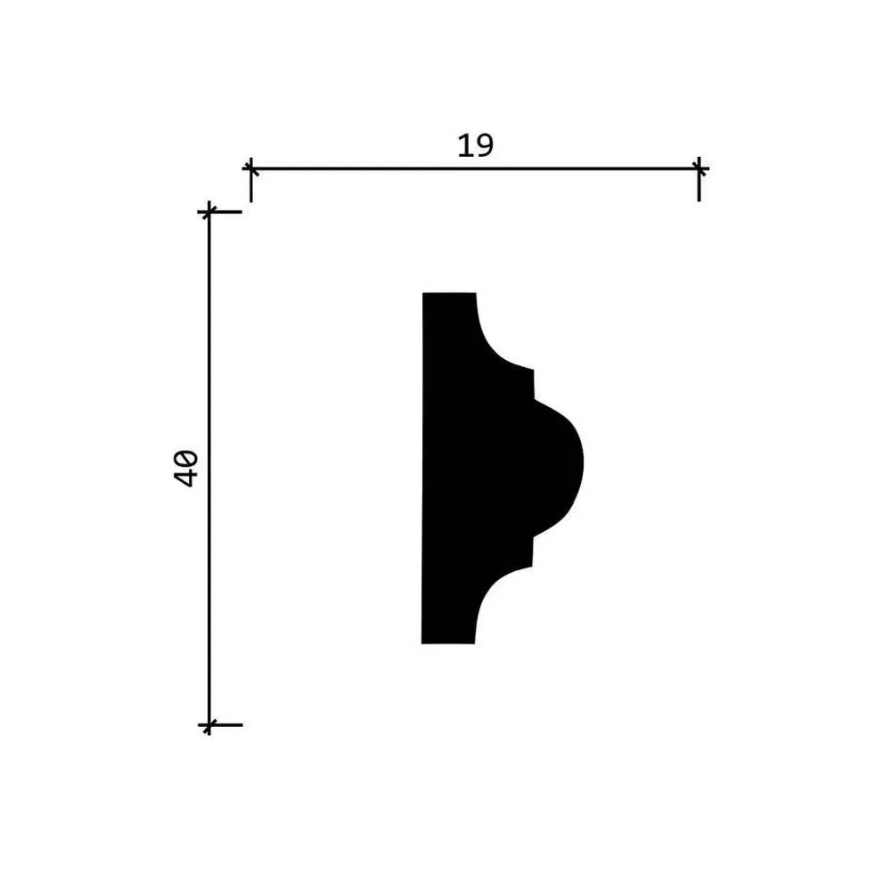 DD002/45 Молдинг (40x19x2000мм)