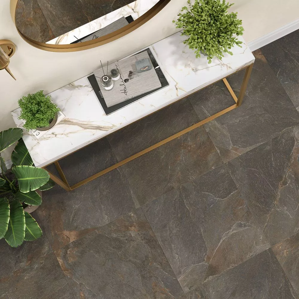 Stoncrete Copper D60223M Керамогранит матовый карвинг 600*600*9,5 (4 шт в уп/43.2  м в пал)