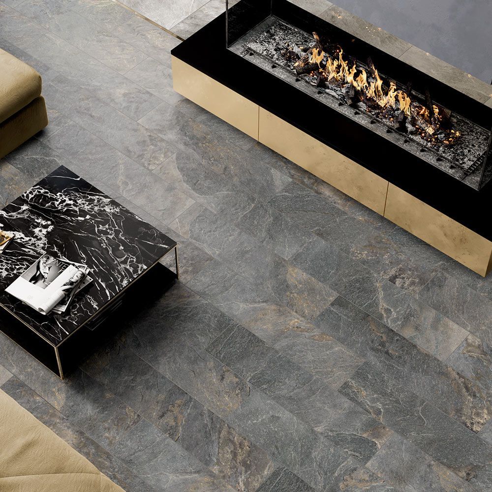 Santorini Graphite GP2090SNN25L Керамогранит лаппатированный 200*900 (9 шт в уп/72,9 м в пал)