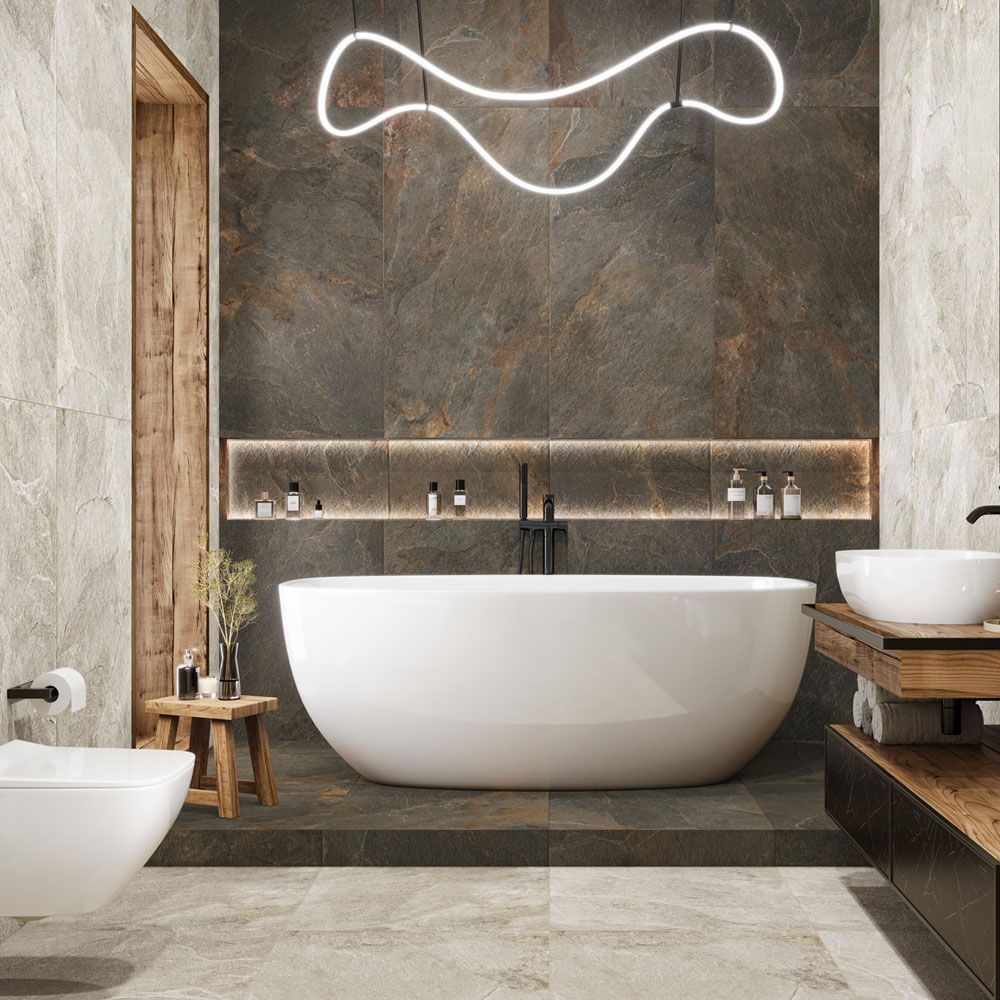 Stoncrete Beige D60225M Керамогранит матовый карвинг 600*600*9,5 (4 шт в уп/43.2  м в пал)
