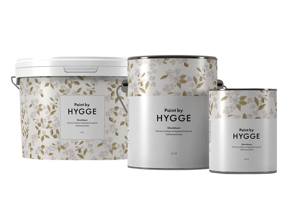 SilverBloom (Серебряное цветение) глубокоматовая краска Hygge 0,9 л. (база А)