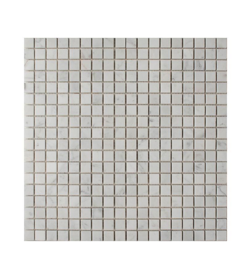 BIANCO CARRARA POL. мозаика 305*305 мм (чип 15*15*4) (1уп/20шт) полированная