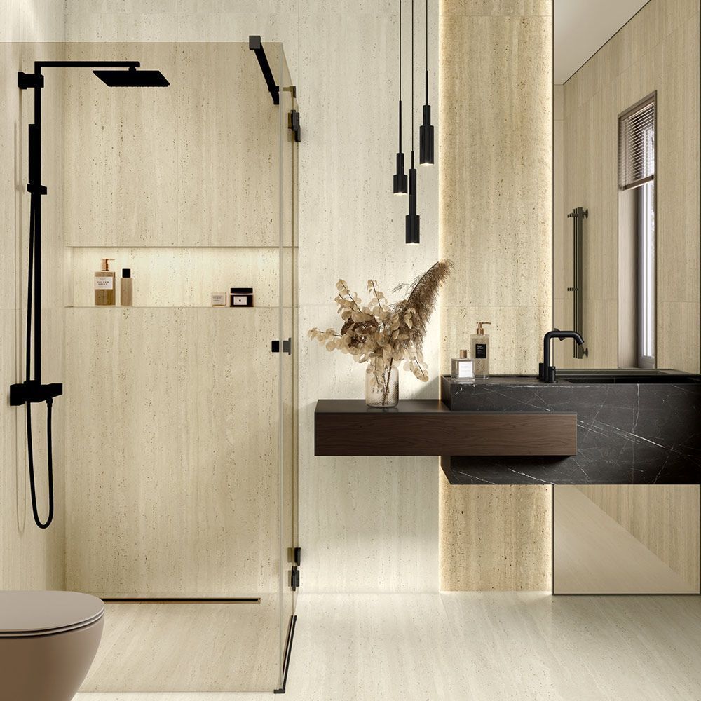 60120TVW09M  Travertine World Bronze Керамогранит матовый карвинг 600*1200 (2 шт в уп/50,40 м в пал)