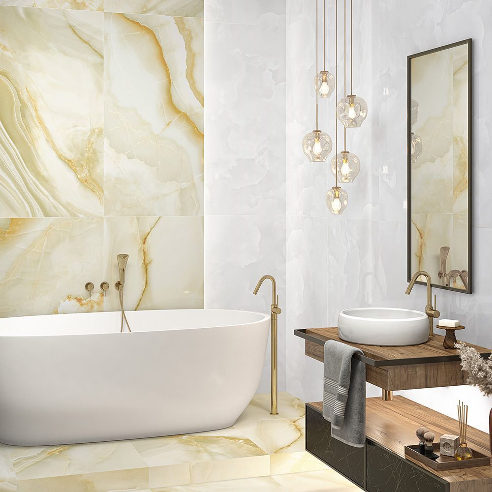 60120ICO02P Ice Onyx Rosy Керамогранит полированный 600*1200*8 (2 шт в уп/53,28  м в пал)