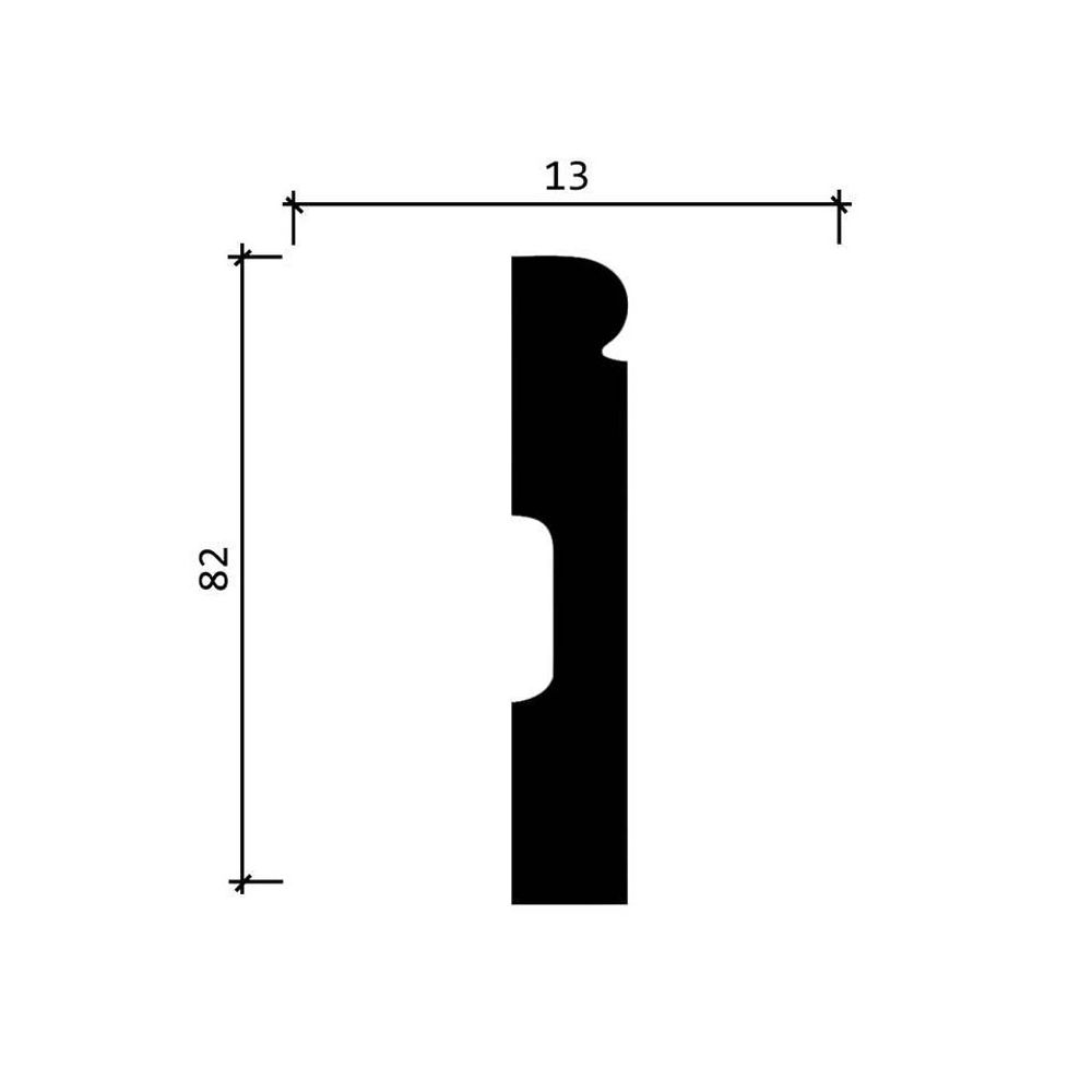 DD49/21 Плинтус (82x13x2000мм)
