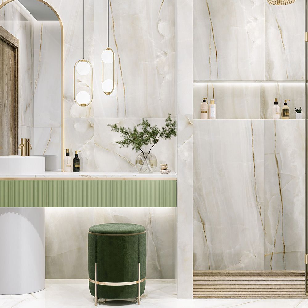 60120OSM00P Onyx Smoke Light Керамогранит полированный 600*1200*8 (2 шт в уп/53,28  м в пал)
