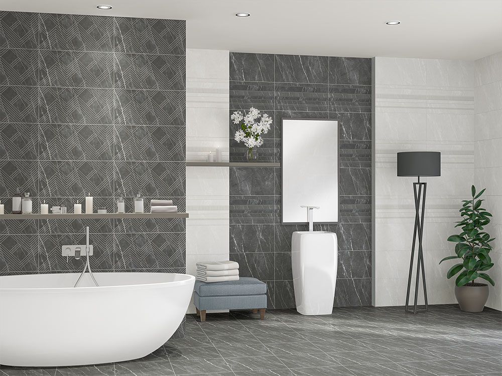 HYGGE GREY  Плитка настенная 31,5*63  (1уп/8шт) камень/серый
