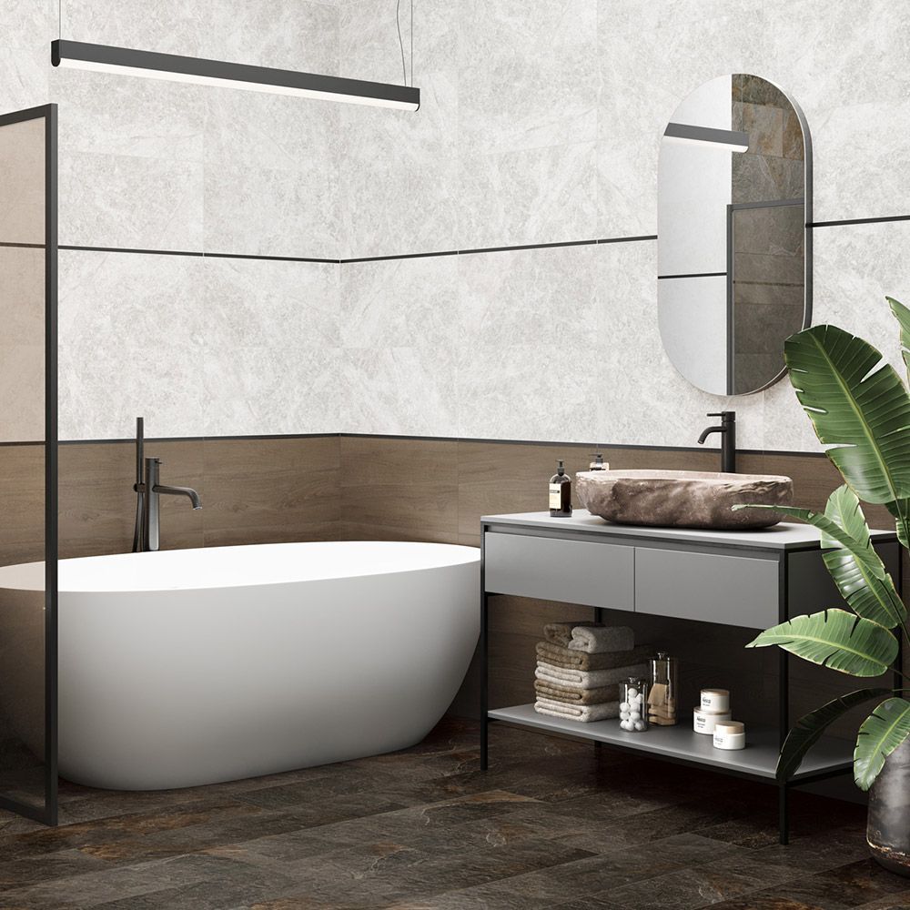 Santorini White GP2090SNN00L Керамогранит лаппатированный 200*900 (9 шт в уп/72,9 м в пал)