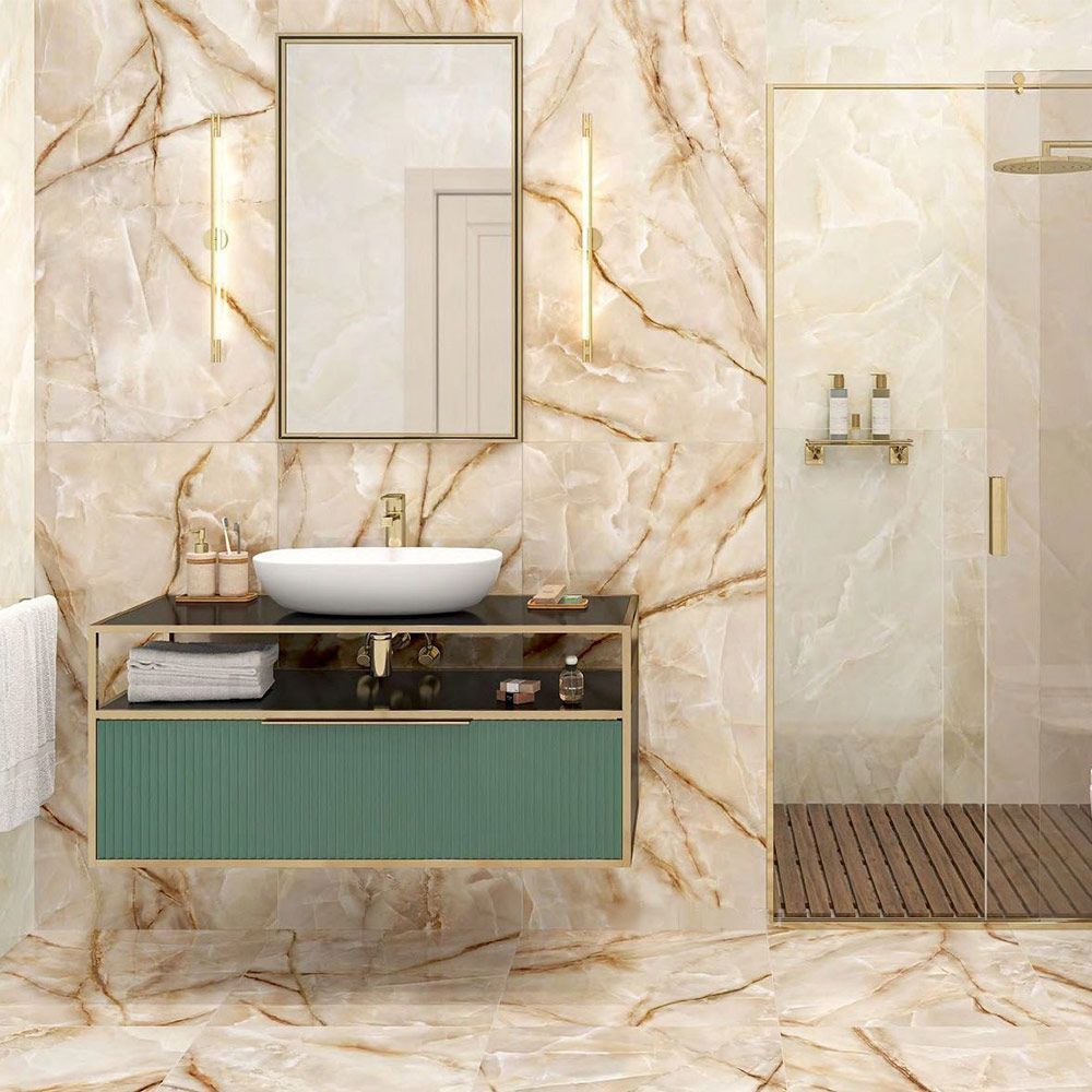 60120ORO11P Onyx Royal Latte Керамогранит полированный 600*1200*8 (2 шт в уп/53,28  м в пал)