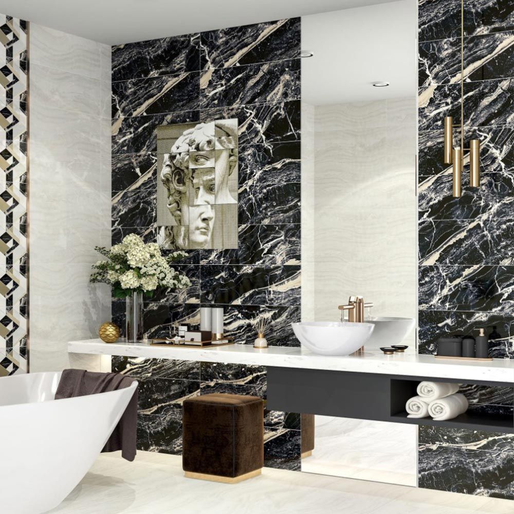 LEVANTO NERO Плитка настенная R 24,2*70,0 (1уп/7шт)
