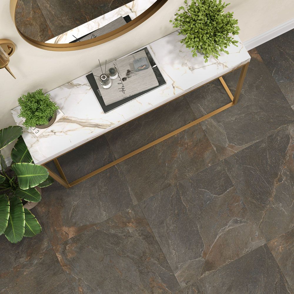 Stoncrete Copper D60223M Керамогранит матовый карвинг 600*600*9,5 (4 шт в уп/43.2  м в пал)