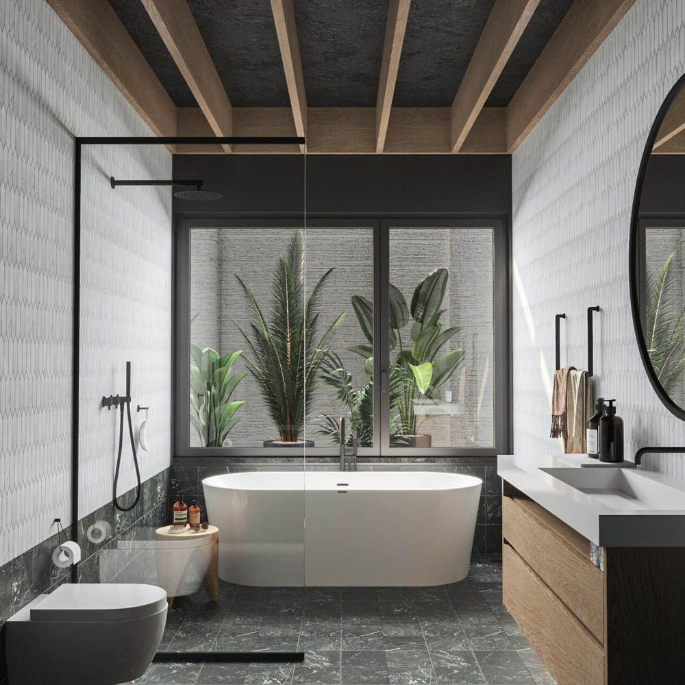 ROYAL CARRARA мозаика 257,5*313мм (чип 48*195*6мм) (1уп/18шт)