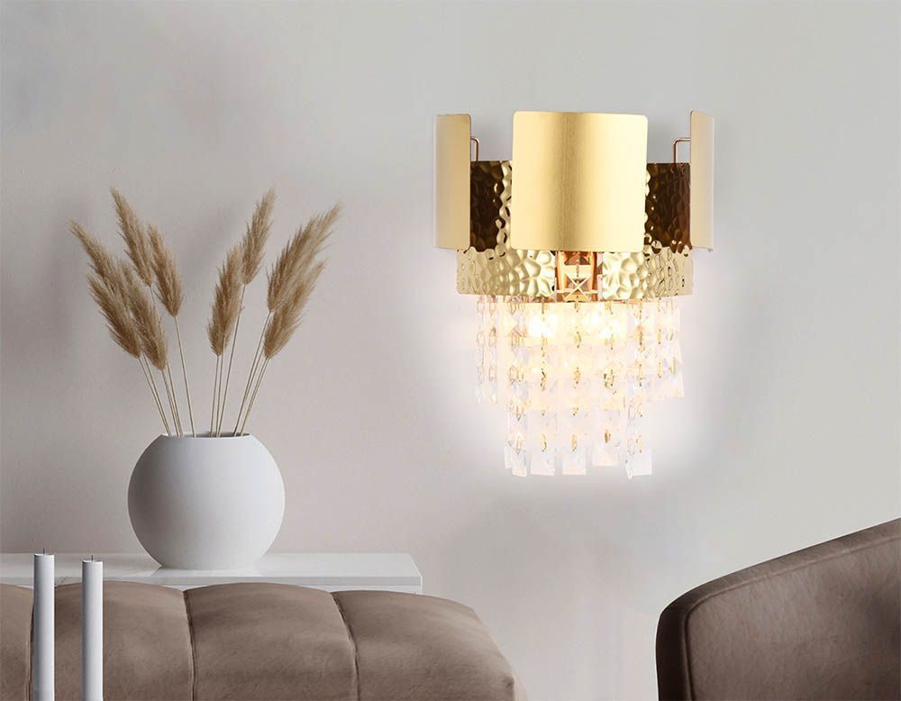 TR5252/2 GD/CL E14/2 max 40W Настенный светильник с хрусталем "Амбрелла" (-20%)