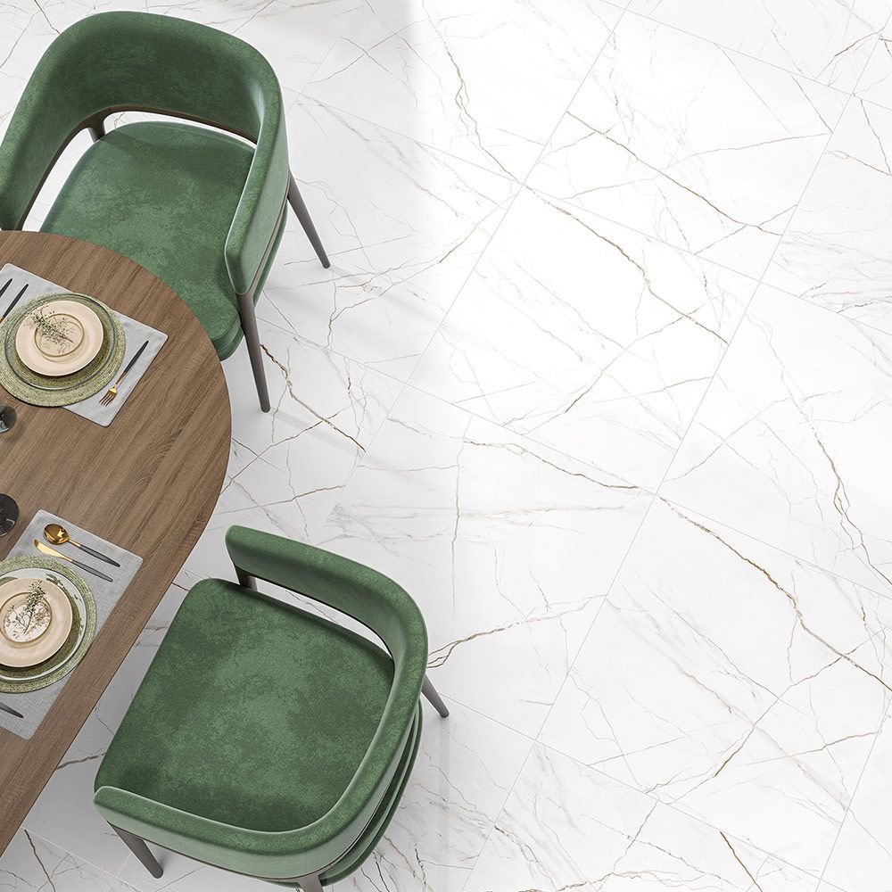 Sanremo White GP40SAM00L Керамогранит лаппатированный 600*600*9 (5 шт в уп/54 м в пал)