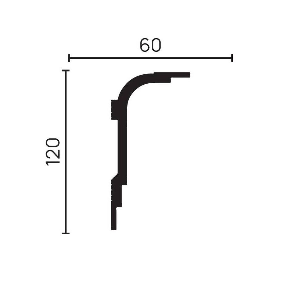 DD516/10 Карниз (120х60x2000мм)