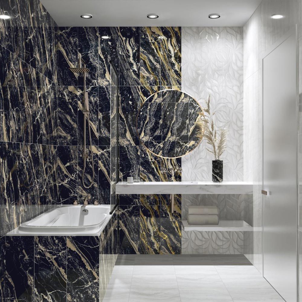 LEVANTO NERO Плитка настенная R 24,2*70,0 (1уп/7шт)