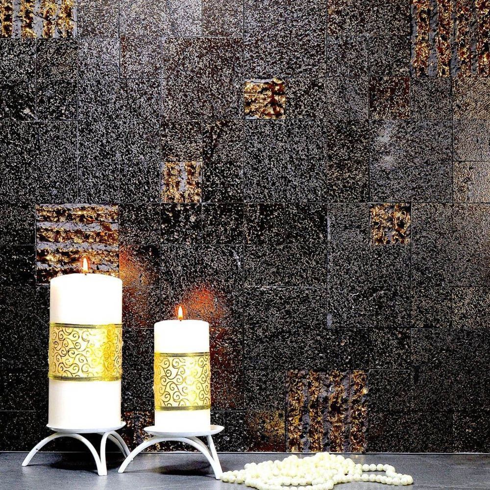 LAVA GOLD мозаика 300*300 мм (1уп/6шт) вулканический туф