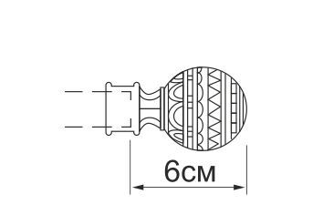 20.255.582 Наконечник Золото Матовое (HomeDecor) (2шт.) (10уп./кор.)