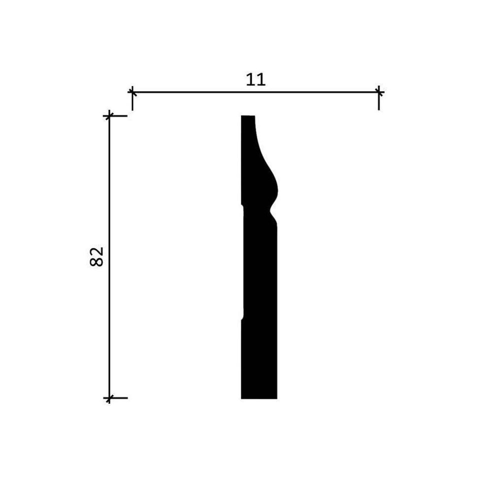 DD48/28 Плинтус (82x11x2000мм)
