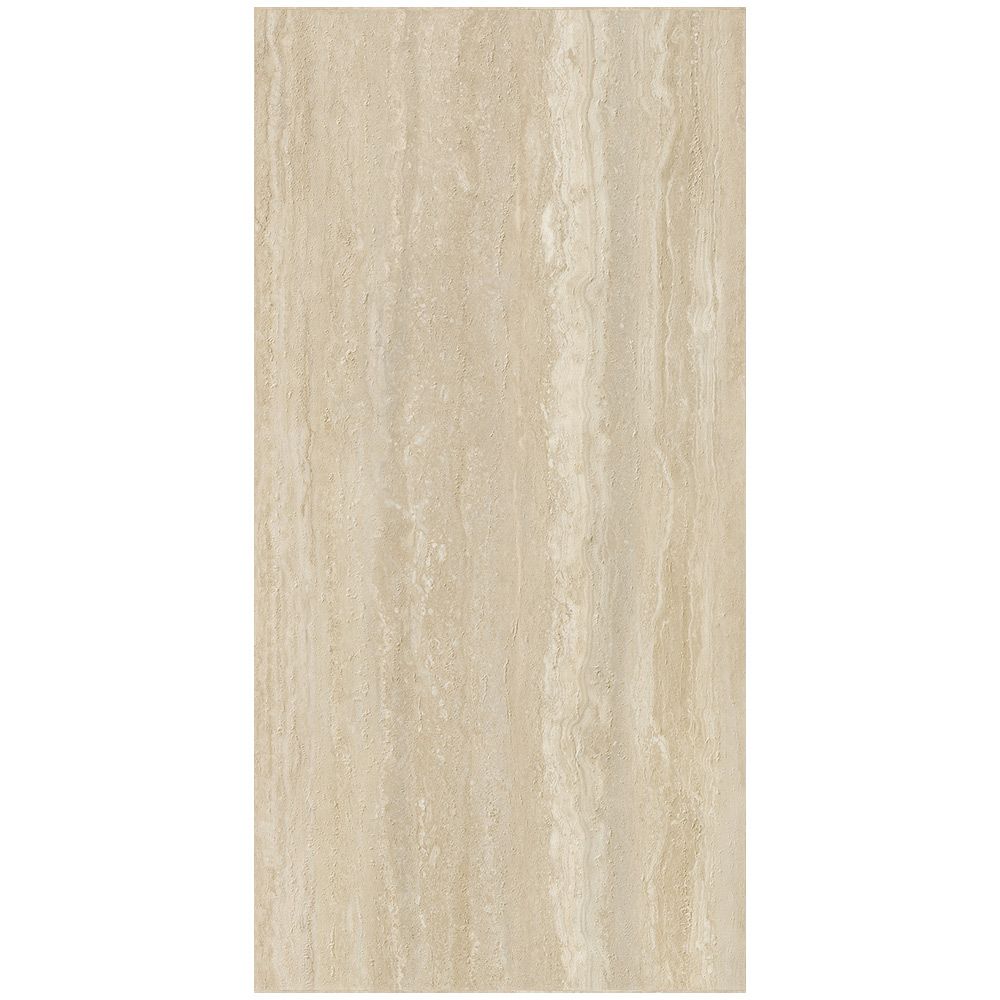 60120TVW18M Travertine World Latte Керамогранит матовый карвинг 600*1200 (2 шт в уп/50,40 м в пал)