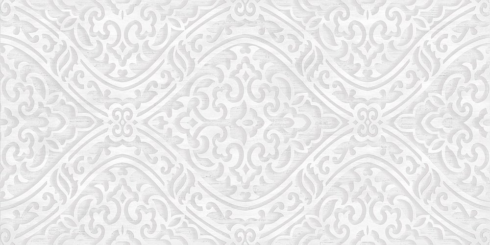 Apparel White WT9APR00 Плитка настенная 249*500*7,5 (12 шт в уп/71,712 м в пал) дамаск/дерево/белый