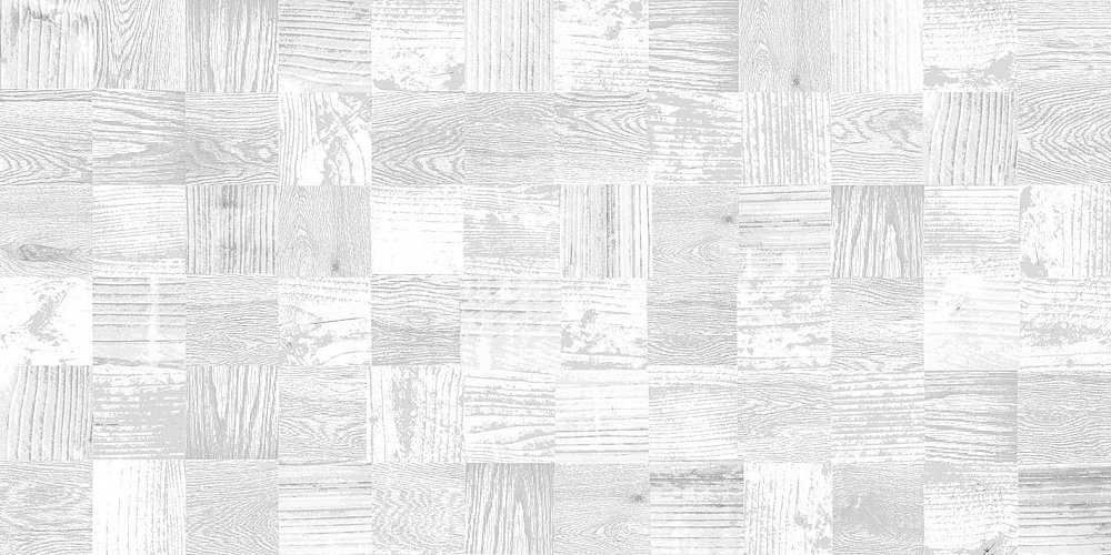 Regard White WT9RGD00 Плитка настенная 249*500*8,5 (11 шт в уп/73,98 м в пал) дерево/мозаика/белый