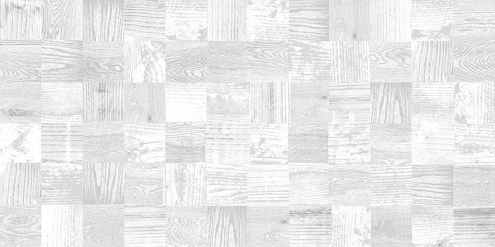 Regard White WT9RGD00 Плитка настенная 249*500*8,5 (11 шт в уп/73,98 м в пал) дерево/мозаика/белый